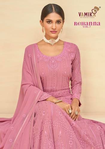 Rihana Vol 7 By Vamika Designer Partywear Gown Collection
